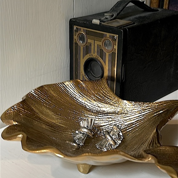 Silver Screw Back Earrings Half Fan Layered Design Stunning - Picture 7 of 10